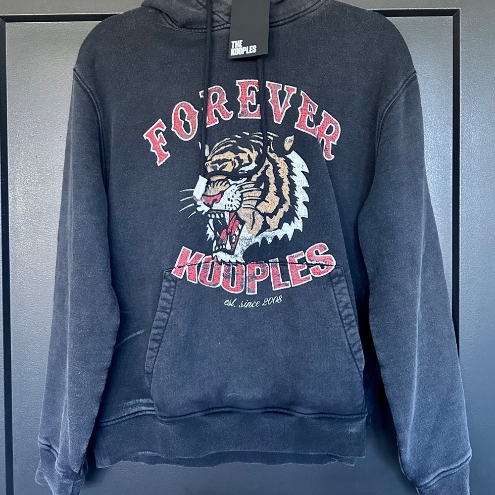 NWT | The Kooples | Forever Kooples Tiger Hoodie Sweatshirt - Picture 5 of 8